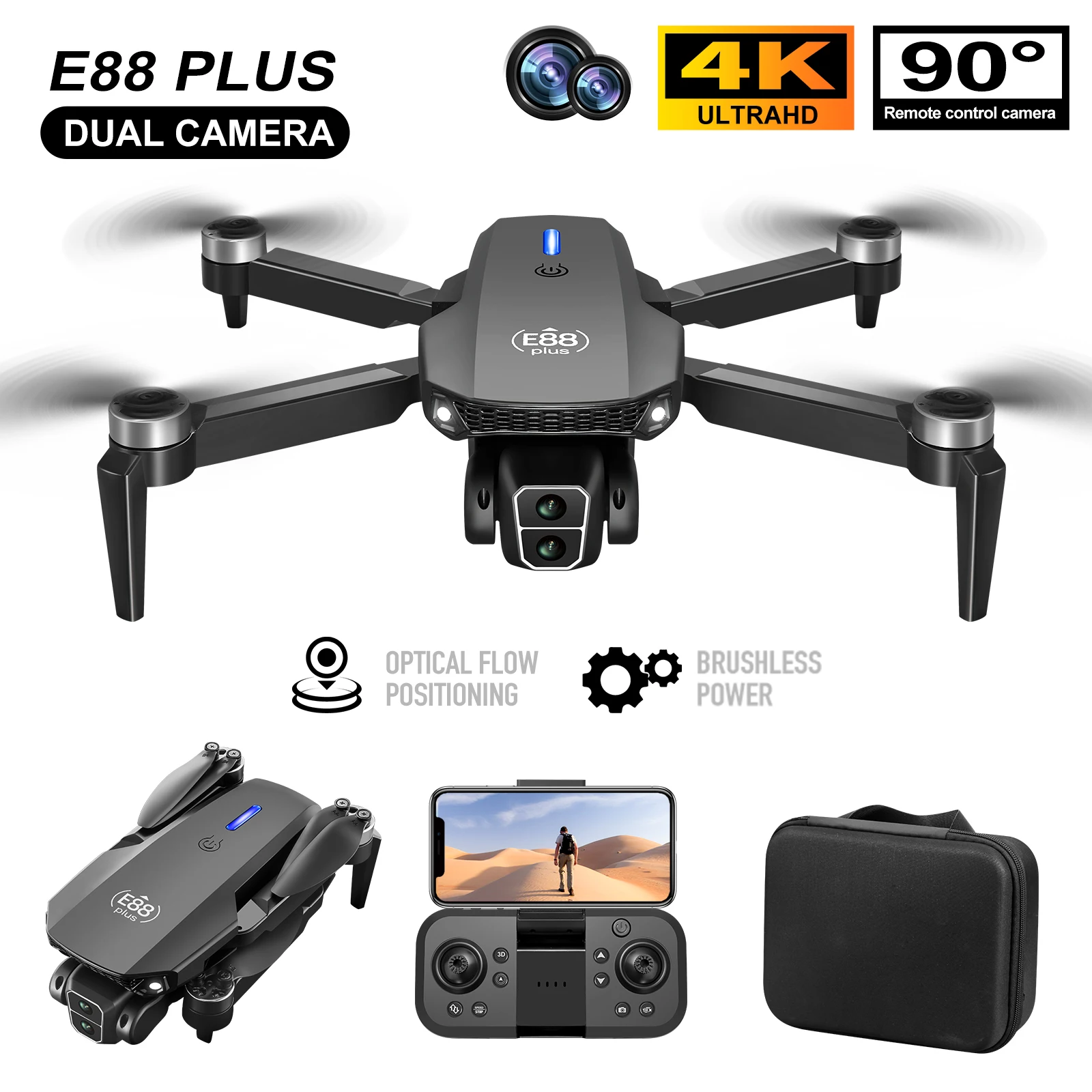 New E88 Plus Quadcopter Drone: – Drone Battery Box Bewertung und Preis