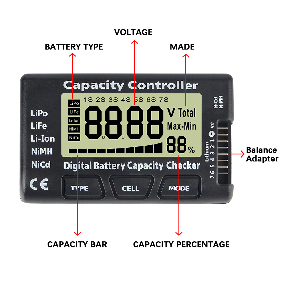 CellMeter 7 Battery Voltage Ca – Drone Battery Voltage Checker Bewertung und Preis