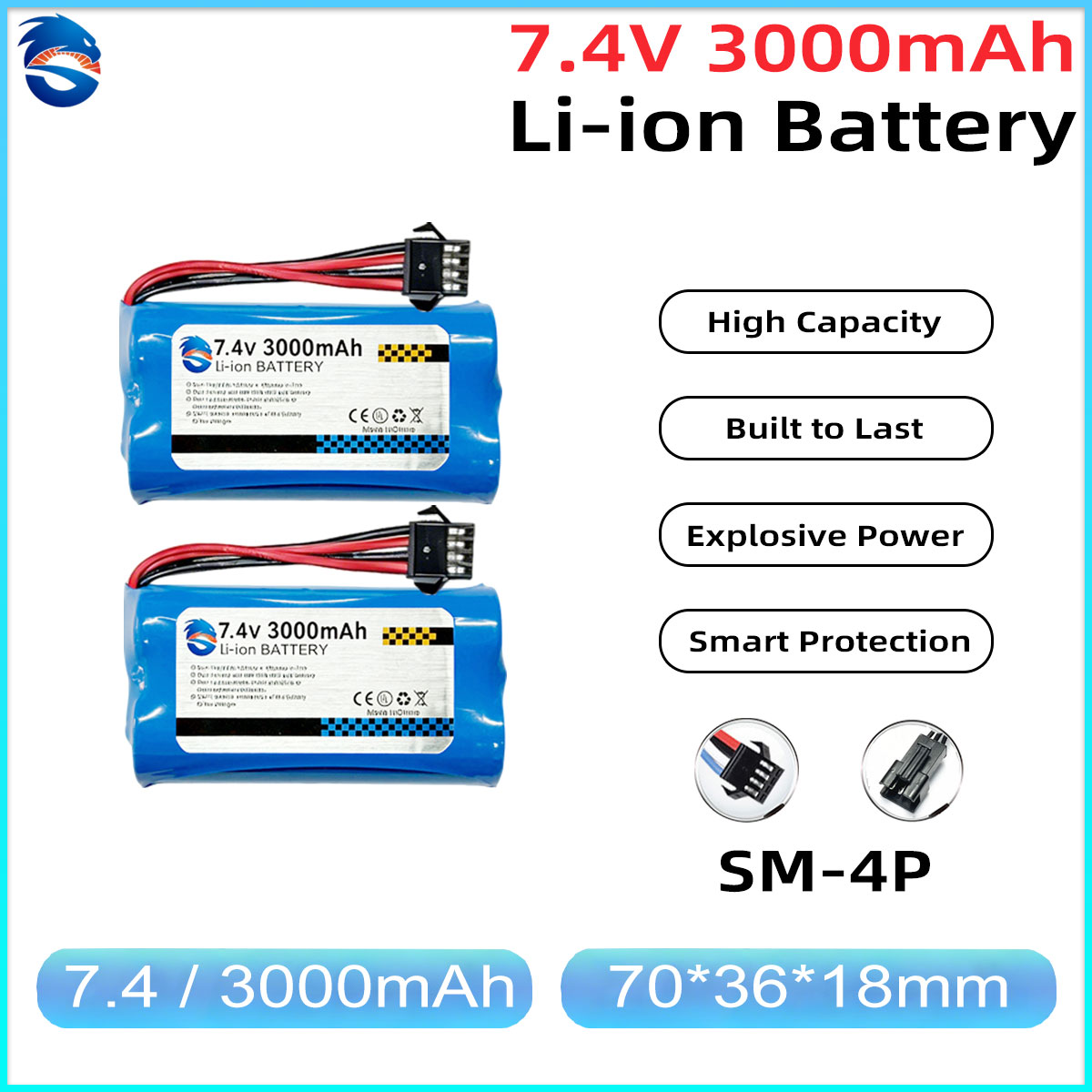 Skymaker 7.4V 3000mAh 2S Li-Io – Drone Battery Li-Ion Bewertung und Preis