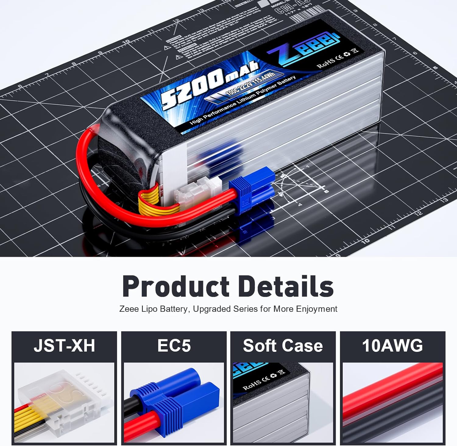 Zeee 6S 5200mAh Lipo Battery 2 – Drone Battery 6S Bewertung und Preis
